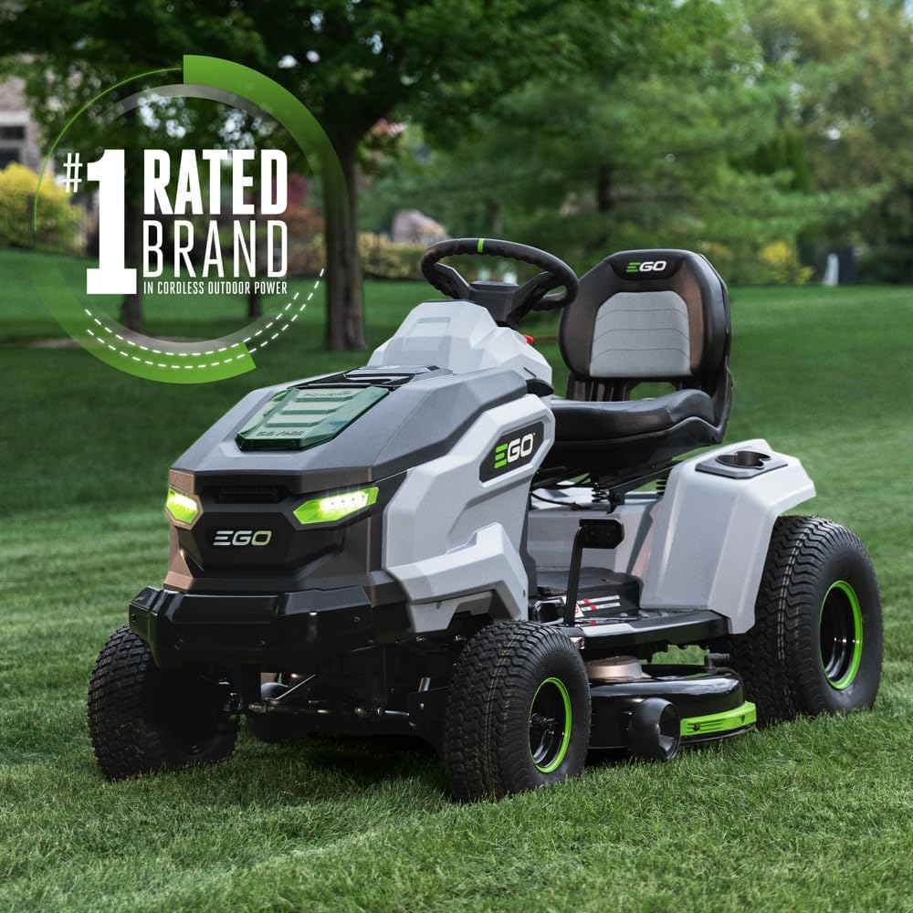 EGO POWER+ 42" Electric Riding Lawn Mower – Cordless Tractor with 6×56V Batteries & Charger