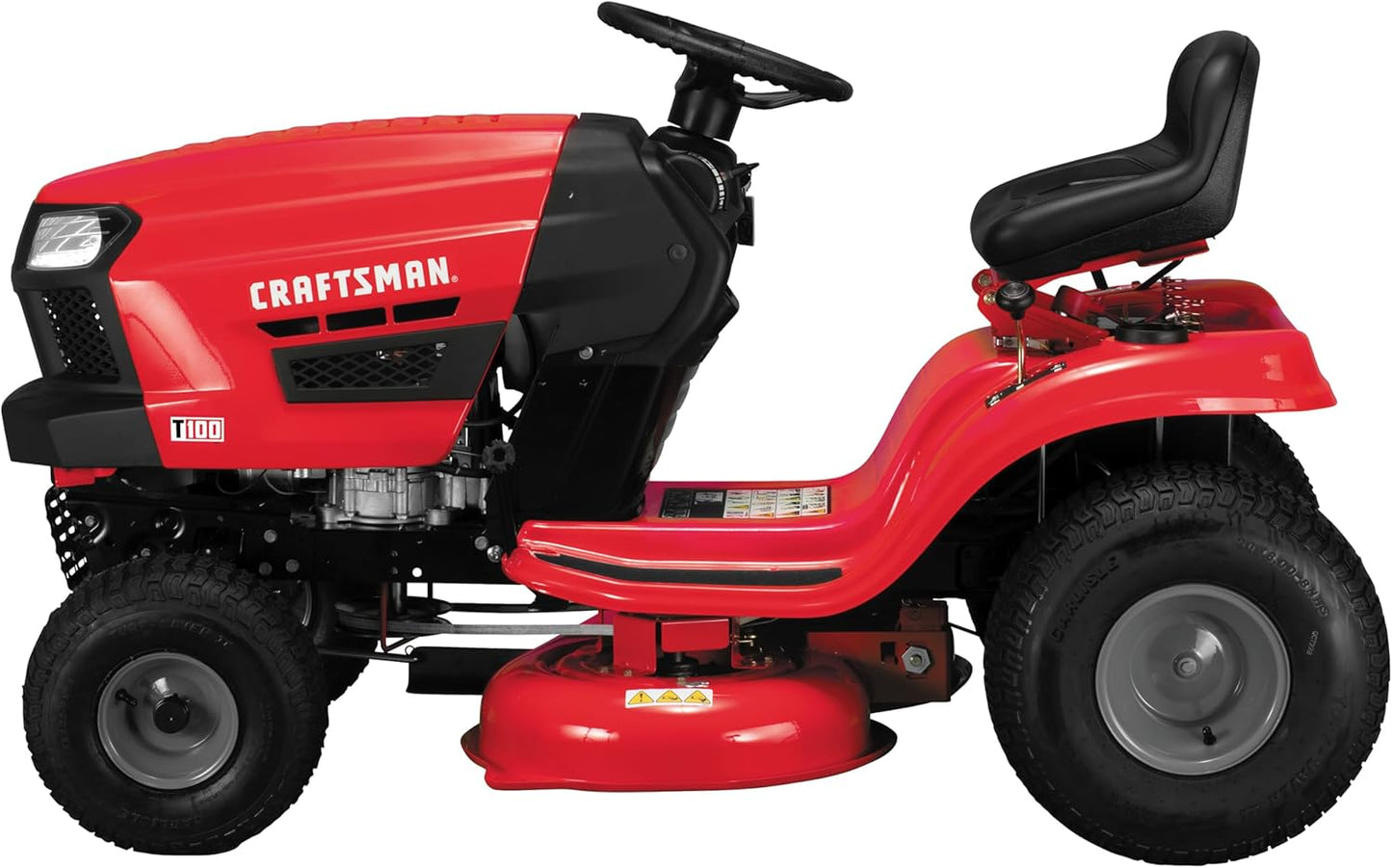 Craftsman 36" Gas Riding Lawn Mower – 11.5 HP Briggs & Stratton Engine, 7-Speed, Red/Black
