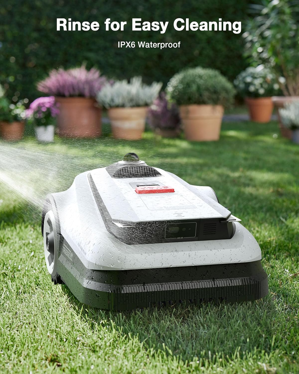 ECOVACS Goat A3000 Robot Lawn Mower – Dual-LiDAR, 0.75 Acre, 13” Cutting, Smart Edge Mowing