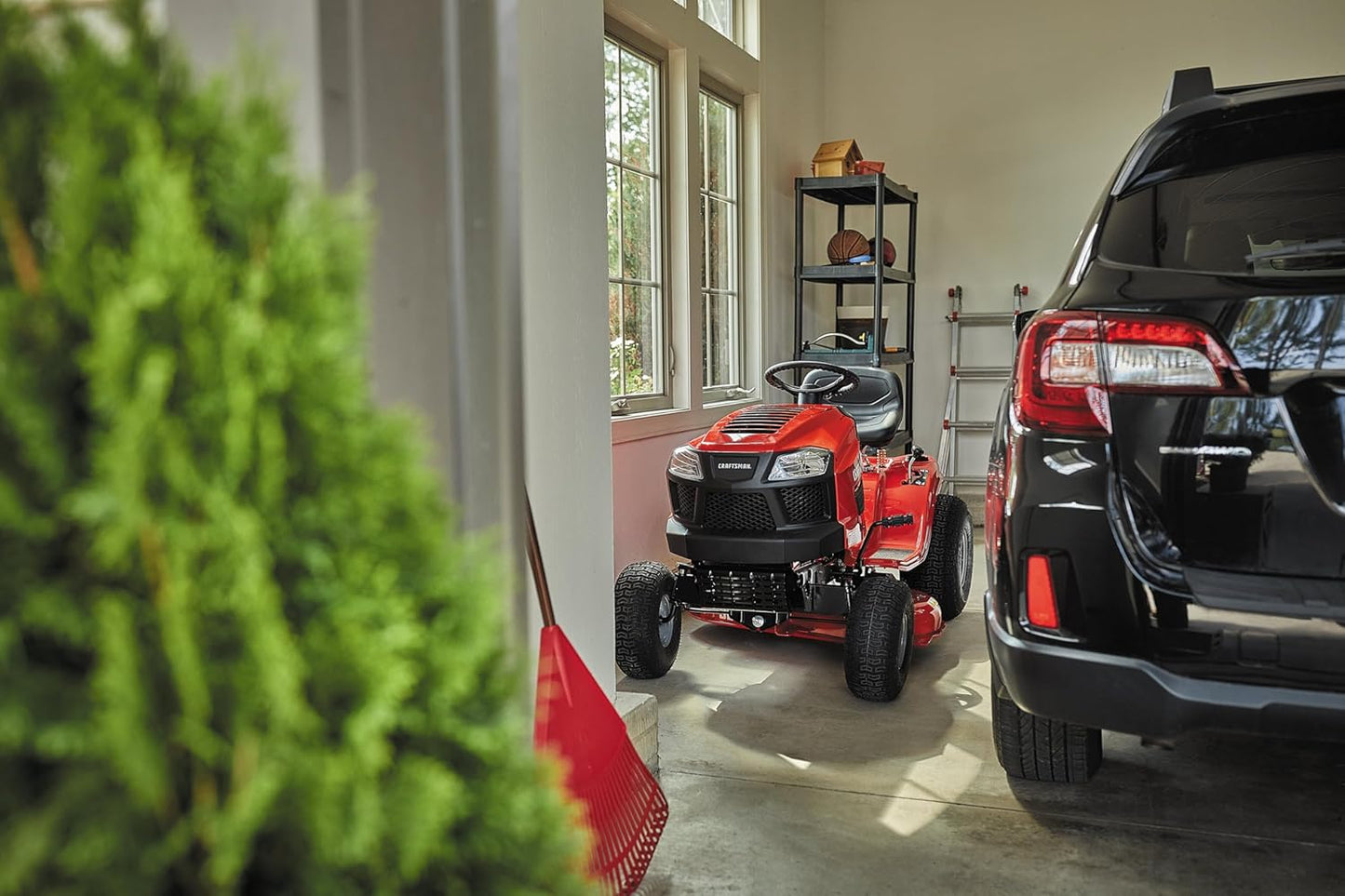 Craftsman 36" Gas Riding Lawn Mower – 11.5 HP Briggs & Stratton Engine, 7-Speed, Red/Black