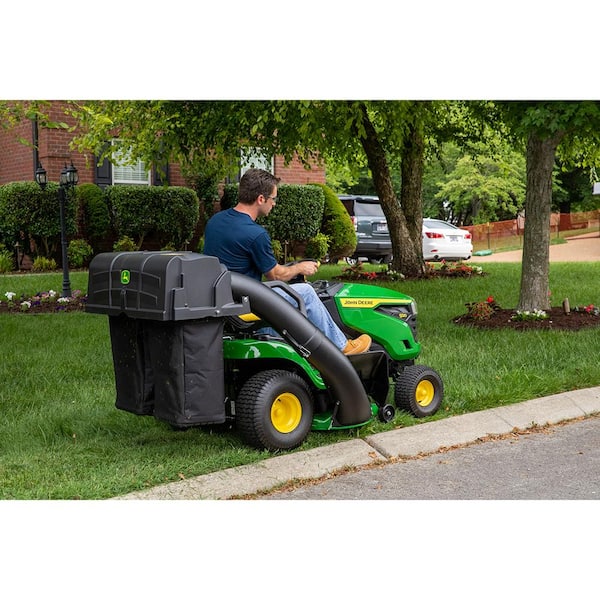 John Deere 42-inch Twin Bagger for 100 Series Tractors, Easy Attachment System