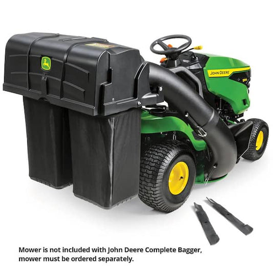 John Deere 42-inch Twin Bagger for 100 Series Tractors, Easy Attachment System