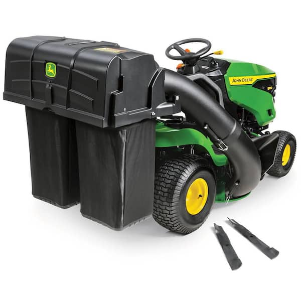 John Deere 42-inch Twin Bagger for 100 Series Tractors, Easy Attachment System