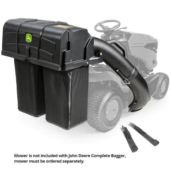 John Deere 42-inch Twin Bagger for 100 Series Tractors, Easy Attachment System